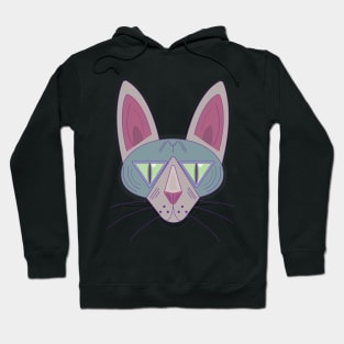 Geometric Sphynx Cat Hoodie